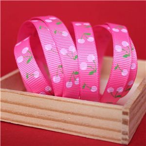 Cherry Pick Ribbons - 10mm Hot Pink